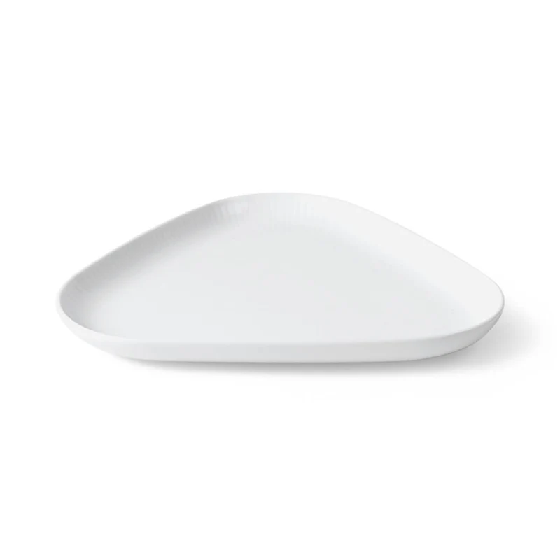 Royal Copenhagen White Fluted Dreiecksschale 23cm