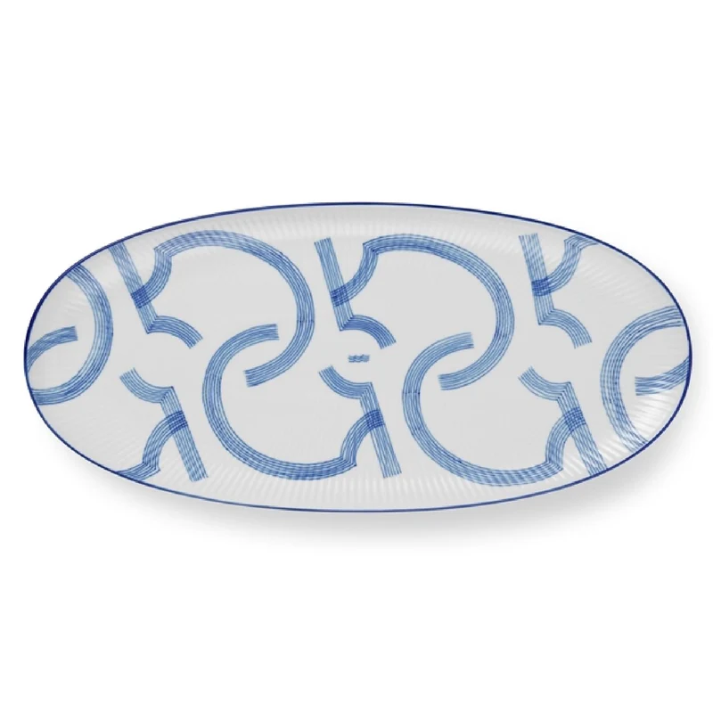 Royal Copenhagen Motif Ovale Schale 37cm