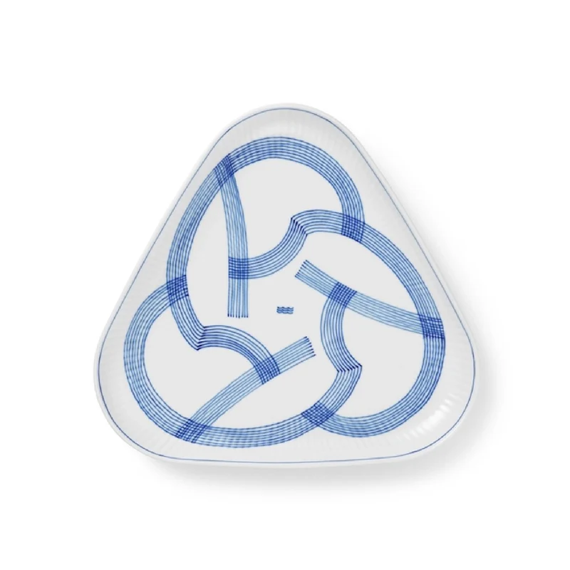 Royal Copenhagen Motif Dreieckige Schale 23cm