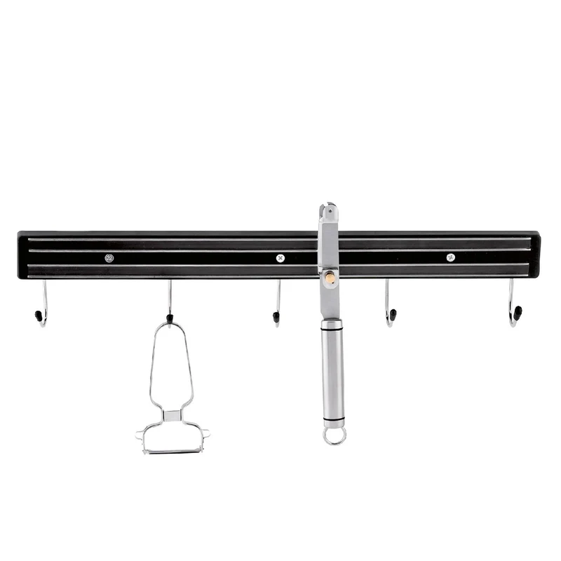Weis Magnetleiste mit 5 Haken, 45 cm