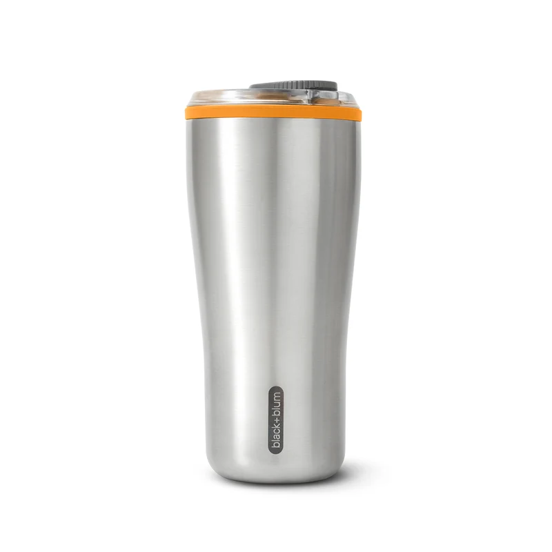 BLACK+BLUM Travel Tumbler Edelstahl, Orange, 600 ml