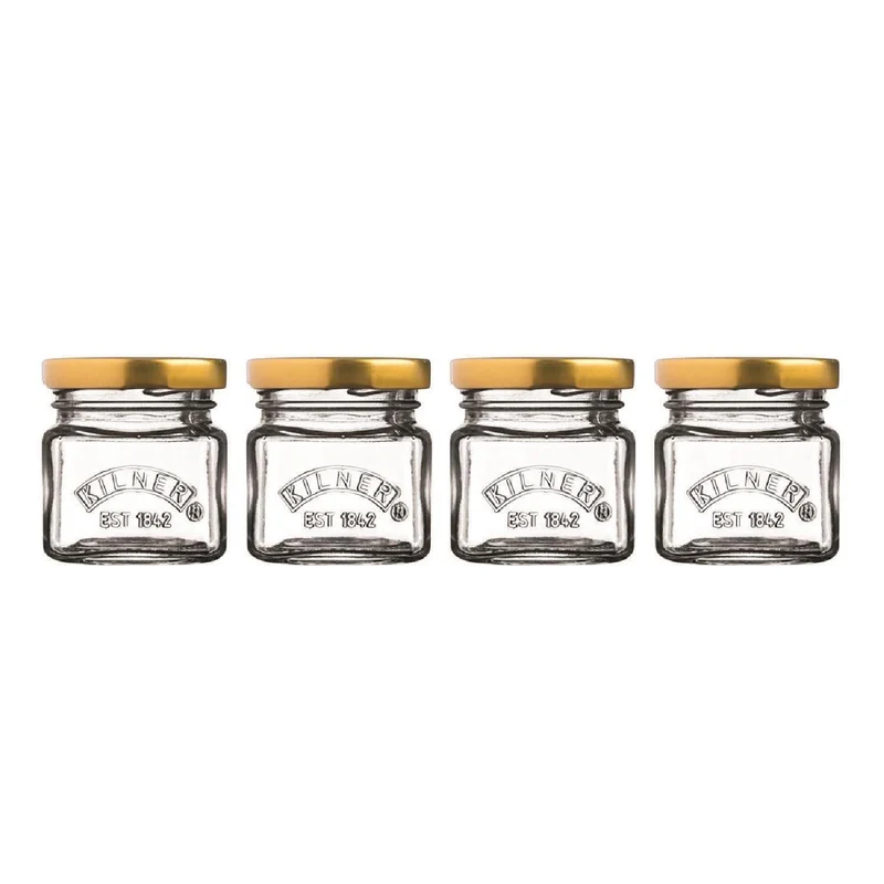 KILNER 4 Mini Marmeladengläser im Set á 55 ml