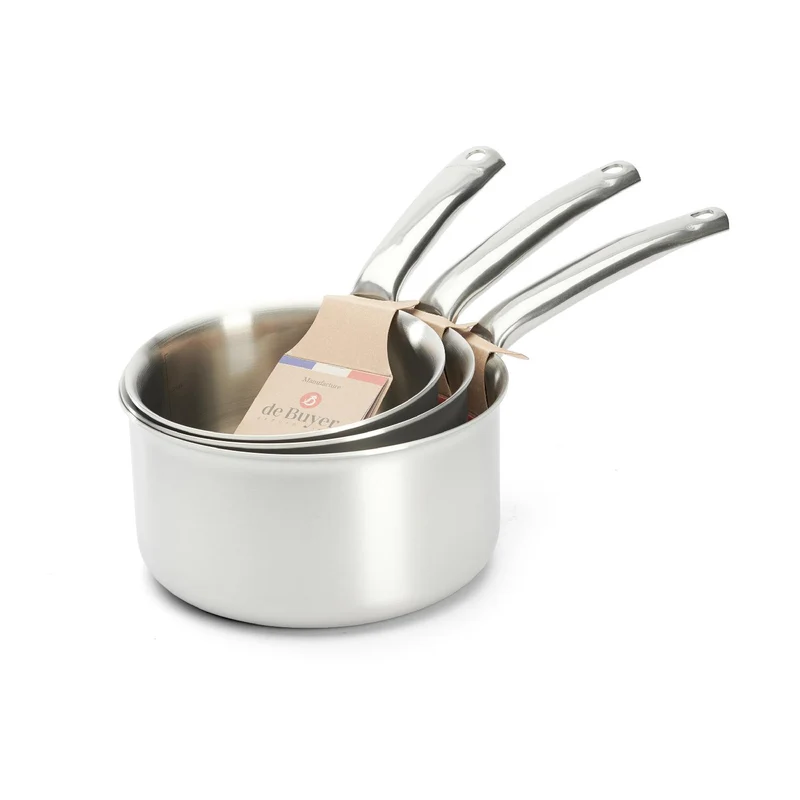 De Buyer 3-tlg. SET STIELKASSEROLLE 16, 18, 20 CM