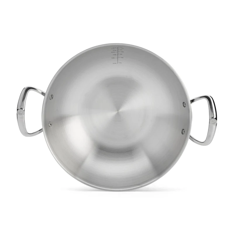 De Buyer ABGERUNDETER WOK MIT 2 GRIFFEN AFFINITY Ø32CM