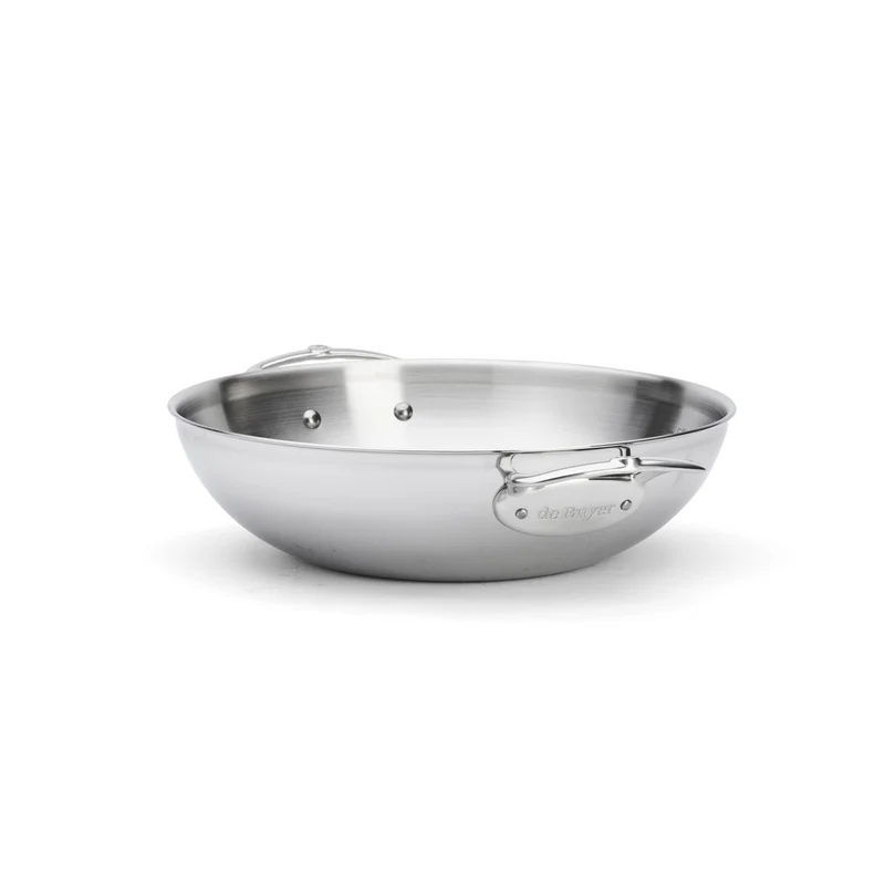 De Buyer ABGERUNDETER WOK MIT 2 GRIFFEN AFFINITY Ø32CM