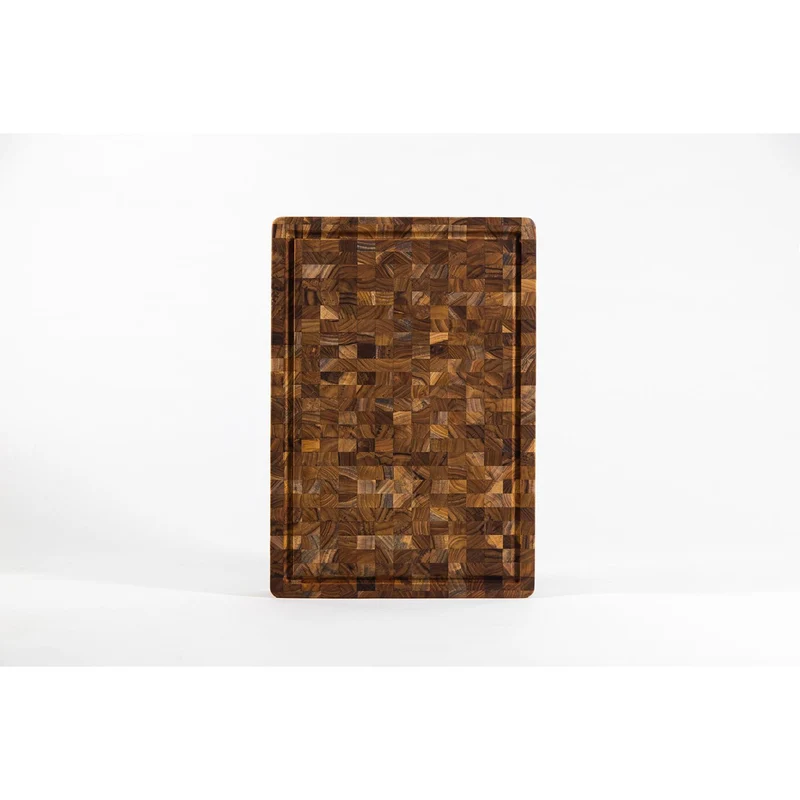 TEAKHAUS Butcher Block mit Saftkanal, extra Dick