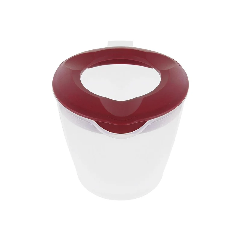 Rührbecher mit Deckel, »Helena«, 1,4 l, rot