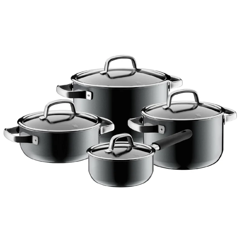 WMF 4-teiliges Kochgeschirr-Set Fusiontec Mineral Platinum