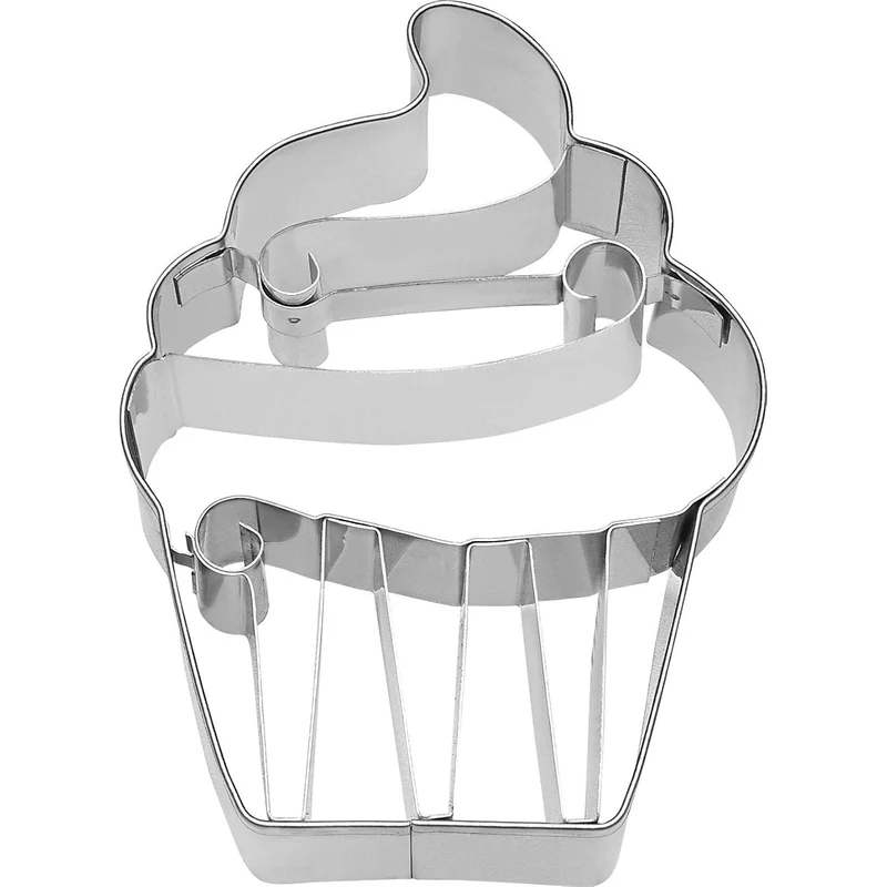 Birkmann Ausstechform CupCake Cream, Edelstahl, 9 cm