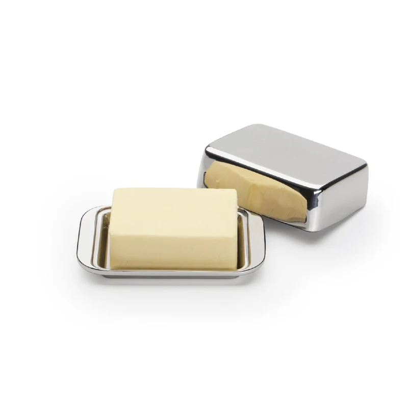 Weis Butterdose aus Edelstahl, doppelwandig