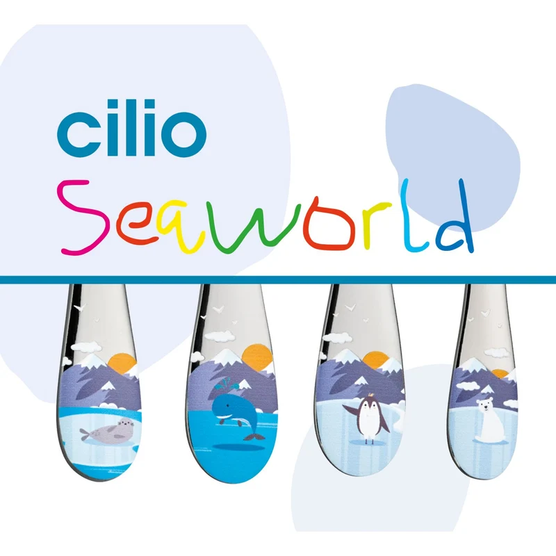 Cilio Kinderbesteck SEAWORLD 4-tlg.
