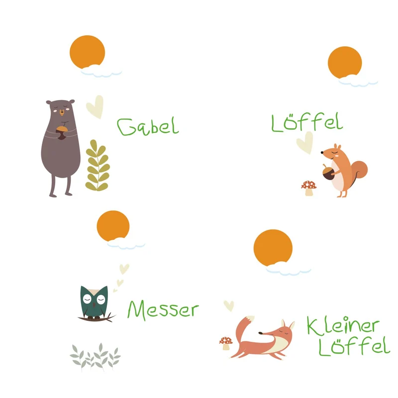 Cilio Kinderbesteck FOREST 4-tlg.