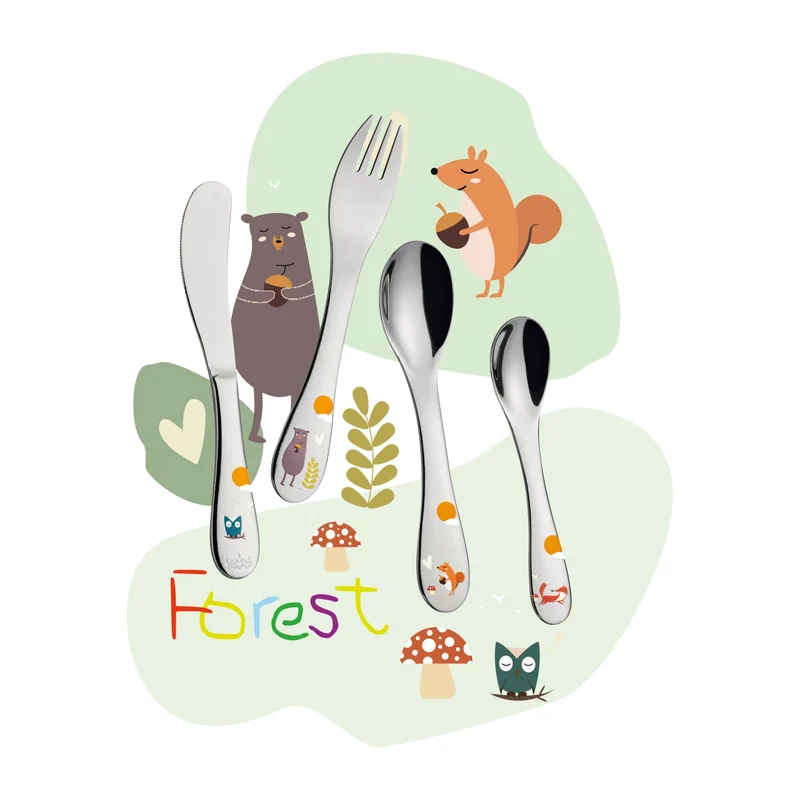 Cilio Kinderbesteck FOREST 4-tlg.