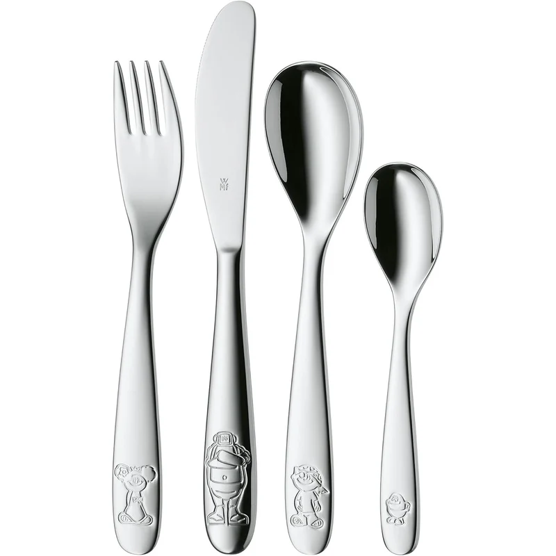 WMF 1281936040 Willy Mia Fred Kinderbesteck 4-teilig