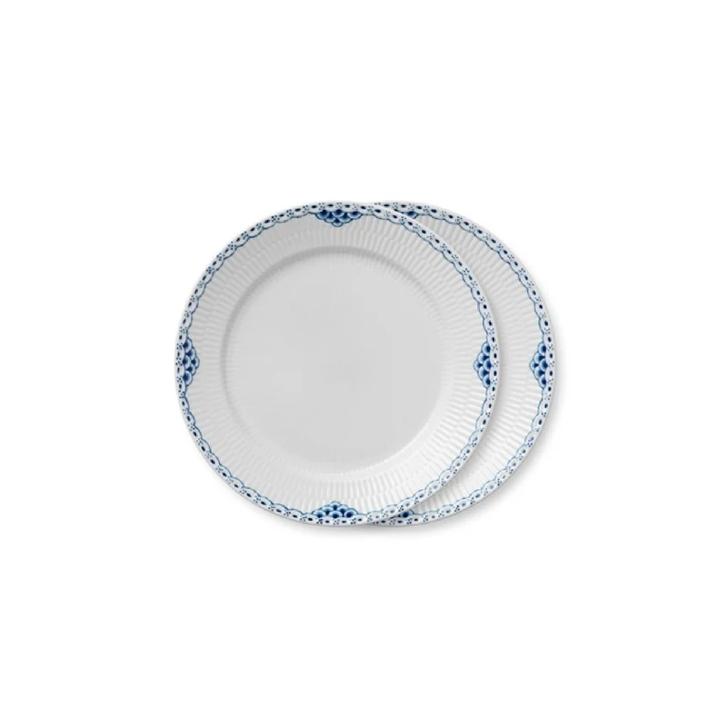 Royal Copenhagen Princess Teller 27cm 2pc