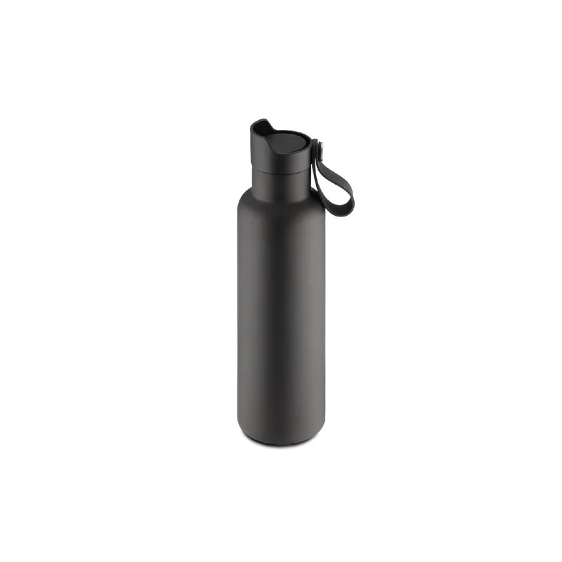 Weis Thermoflasche inkl. Deckel mit Trinkfunktion 1 L grau