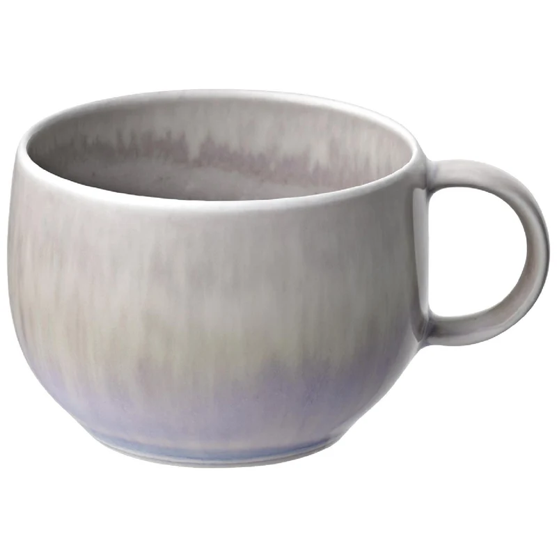 Villeroy & Boch like. by Perlemor Sand Mokka- / Espressotasse mit Untertasse, 60 ml, Espresso-Geschirr im Pottery-Look, Premium Porzellan