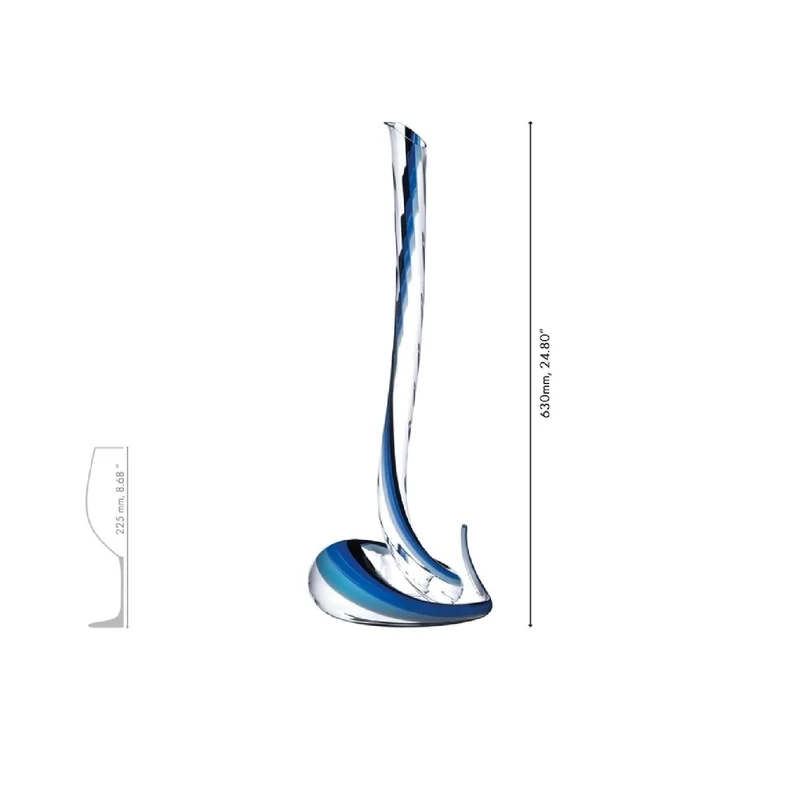 RIEDEL Cobra Magnum Dekanter - Blau/Schwarz