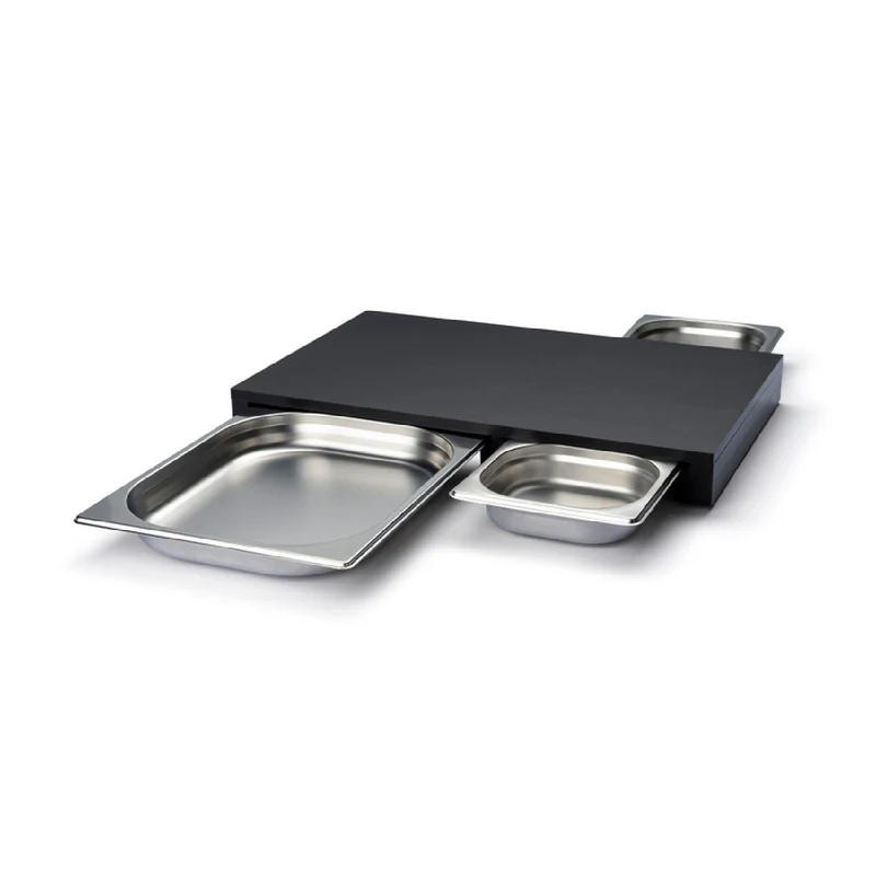 Continenta Multifunktionsbrett, Duracore schwarz 49,5x32,6x5 cm