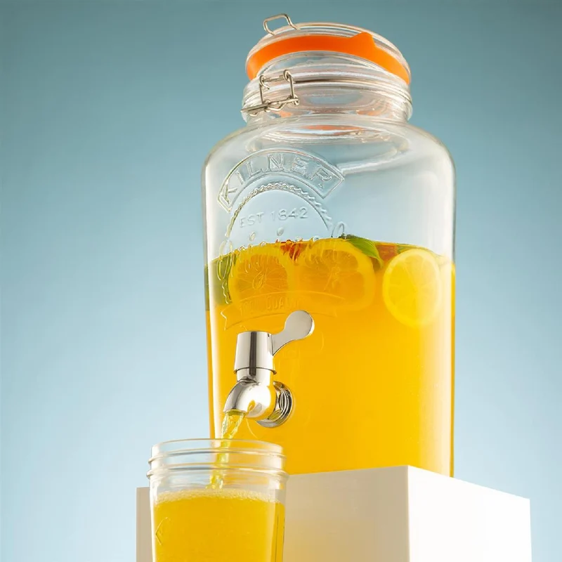 KILNER ROUND Bügelverschluss Getränkespender, 5 Liter