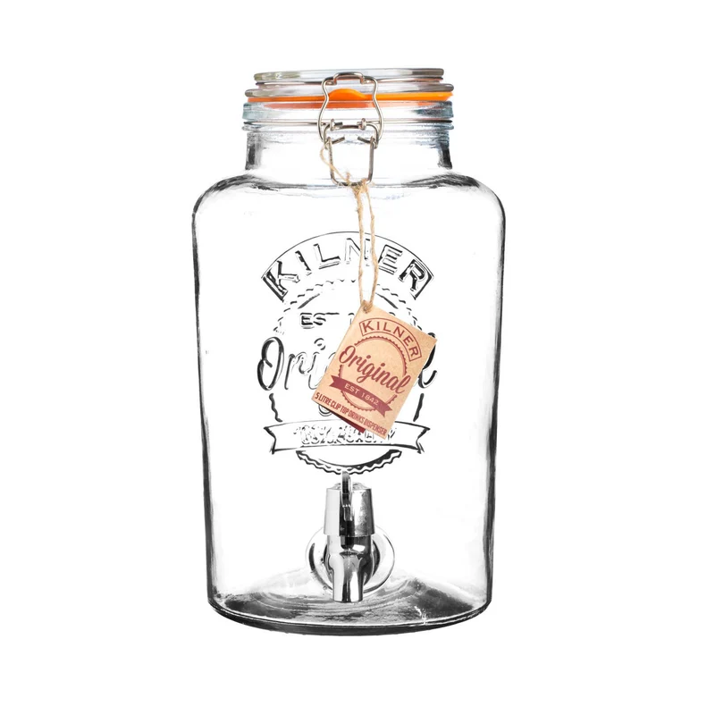 KILNER ROUND Bügelverschluss Getränkespender, 5 Liter