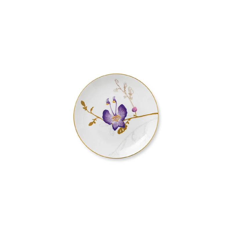 Royal Copenhagen Frühstücksteller - Stiefmütterchen - 22 cm