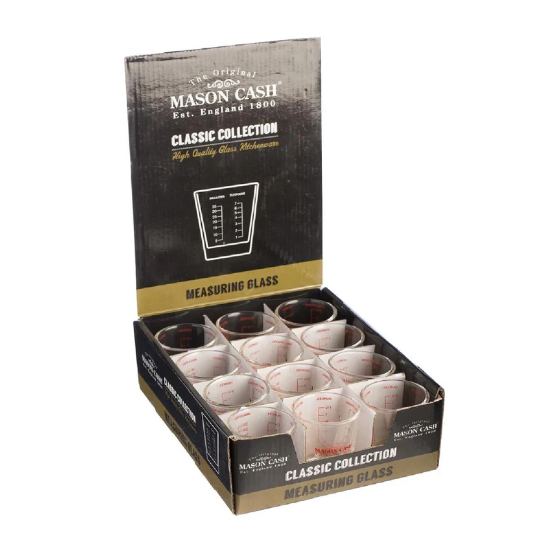 MASON CASH CLASSIC COLLECTION -Mini Messbecher aus Glas, 35 ml