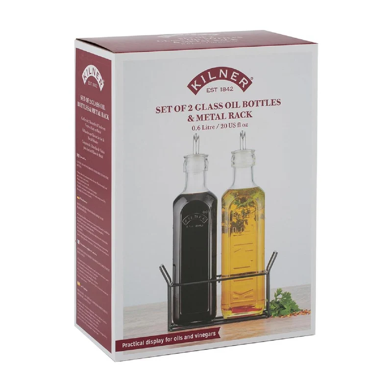 KILNER ÖL- und Essigflaschen Set, 600 ml