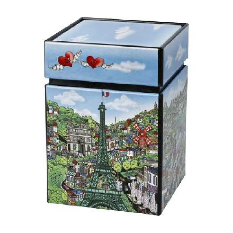 Goebel Fazzino Come visit me in Paris Teedose