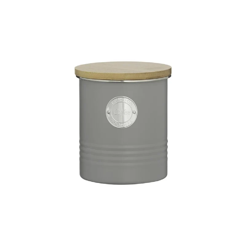 TYPHOON LIVING Vorratsbehälter Kaffee, pastellgrau, 1 Liter