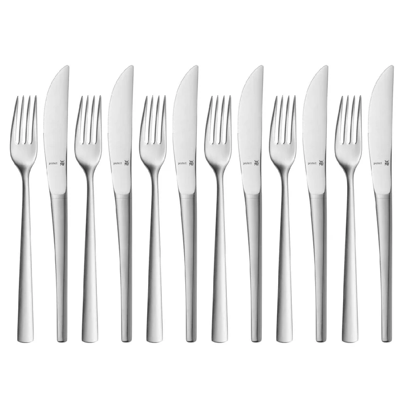 WMF Dessert-/ Frühstücksbesteck-Set 12-teilig Corvo Cromargan protect®