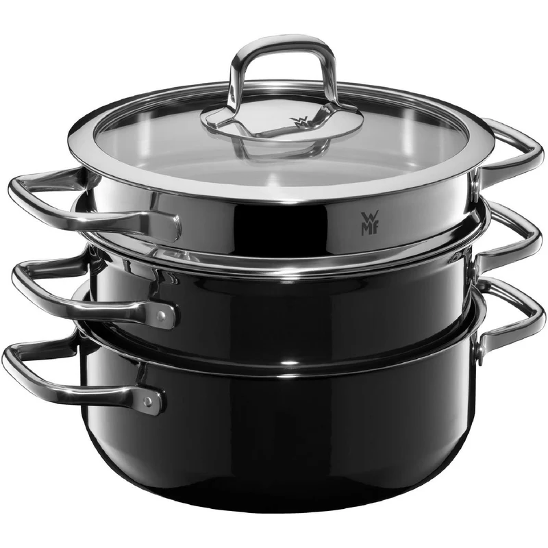 WMF Topf-Set Fusiontec Compact Black 3-tlg.