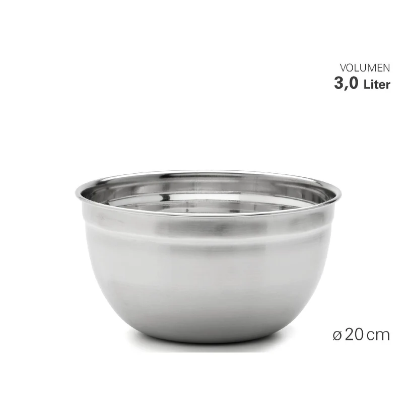 Weis Schüssel "High" aus Edelstahl Ø 20 cm