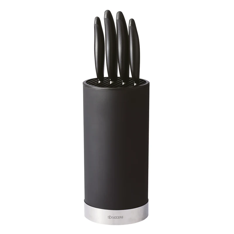 KYOCERA Runder Softtouch Messerblock inklusive 4 GEN-Messer