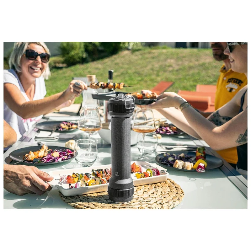 Peugeot BBQ Pfeffermühle graphit mit Licht 30 cm
