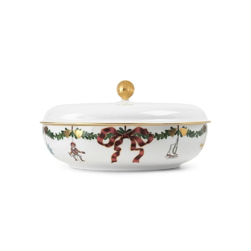 Royal Copenhagen Servierschüssel mit Deckel 21cm