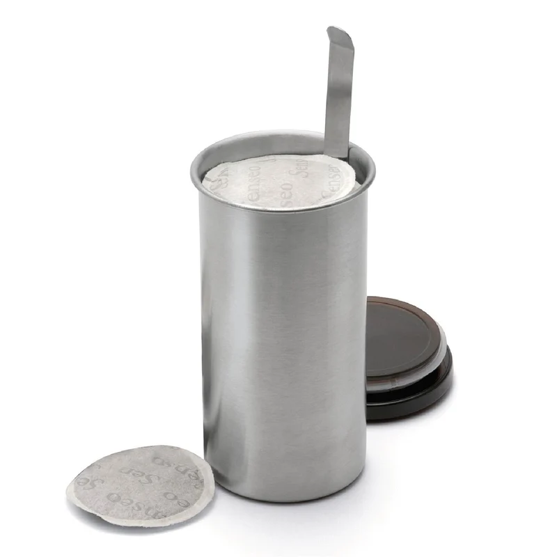 Weis Kaffeepad-Dose aus Edelstahl