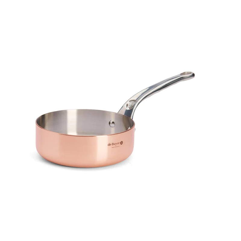 De Buyer GERADE SAUTEUSE/SCHMORPFANNE, INOCUIVRE, Ø16CM