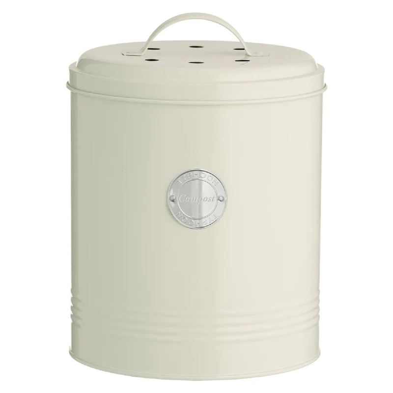TYPHOON LIVING - Kompostbehälter, pastellcreme, 2,5 Liter