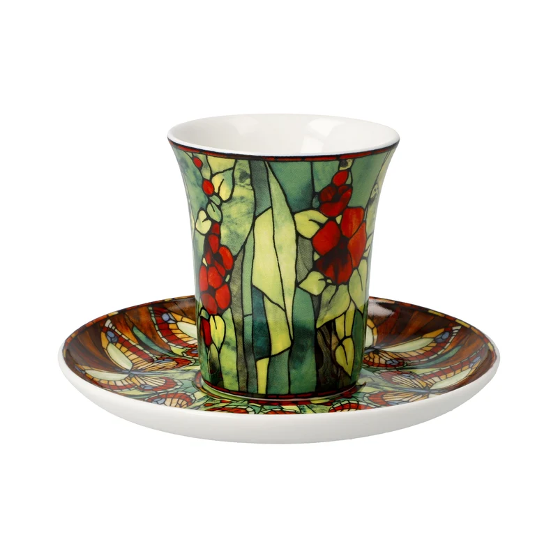 Goebel Louis Comfort Tiffany Tiffany -Schmetterlinge - Espressotasse