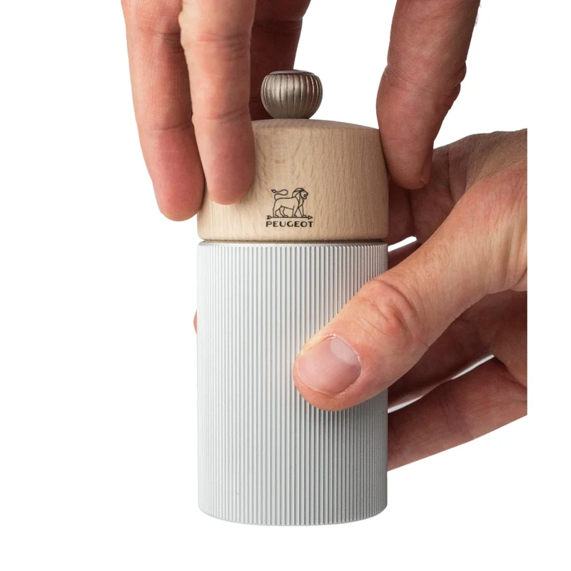 Peugeot LINE Salzmühle Aluminium/Natur 12 cm