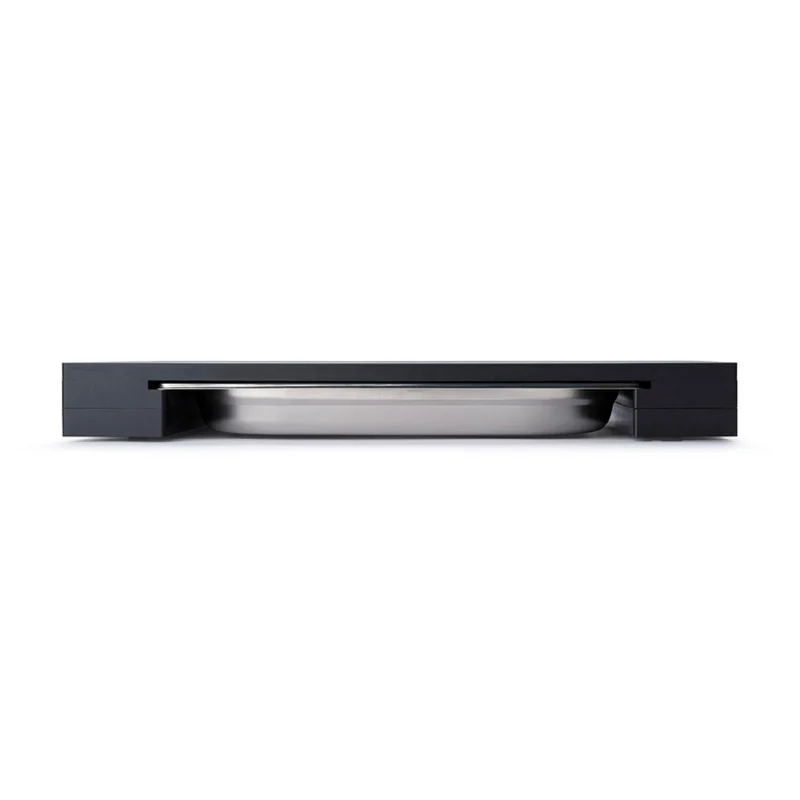 Continenta Schneidebrett mit Schublade, Duracore schwarz 48x32,5x5 cm