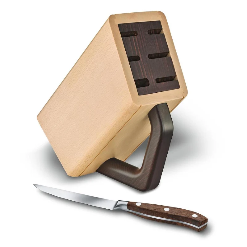 Victorinox Messerblock, Schlitzeinsatz, leer, Buchenholz