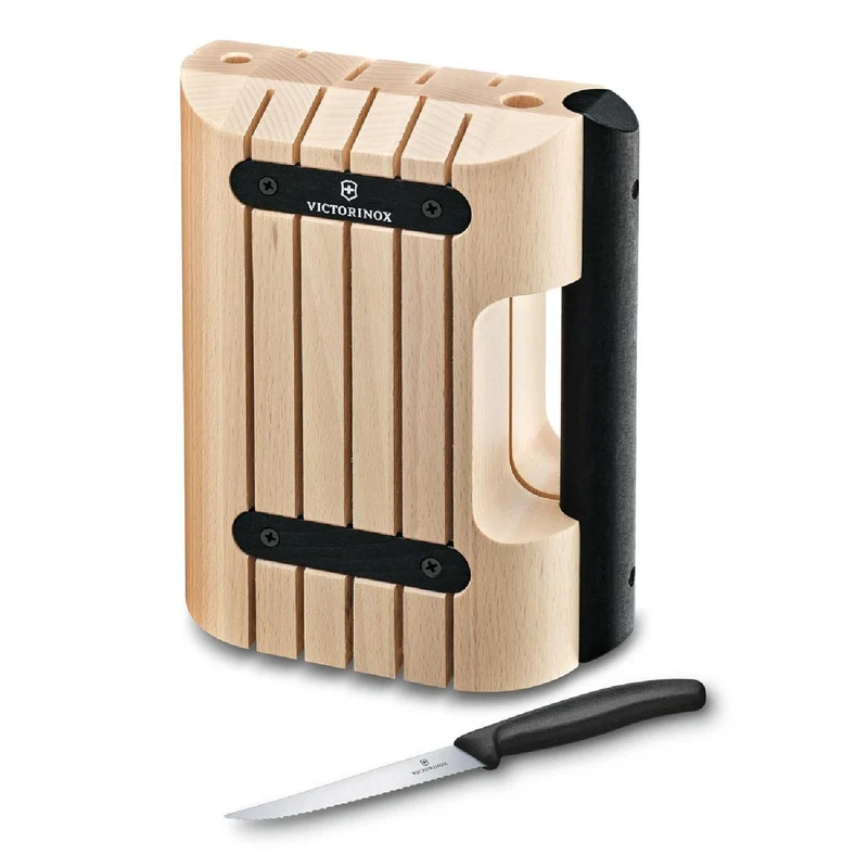 Victorinox Messerblock, Griff schwarz (leer) (Buchenholz)