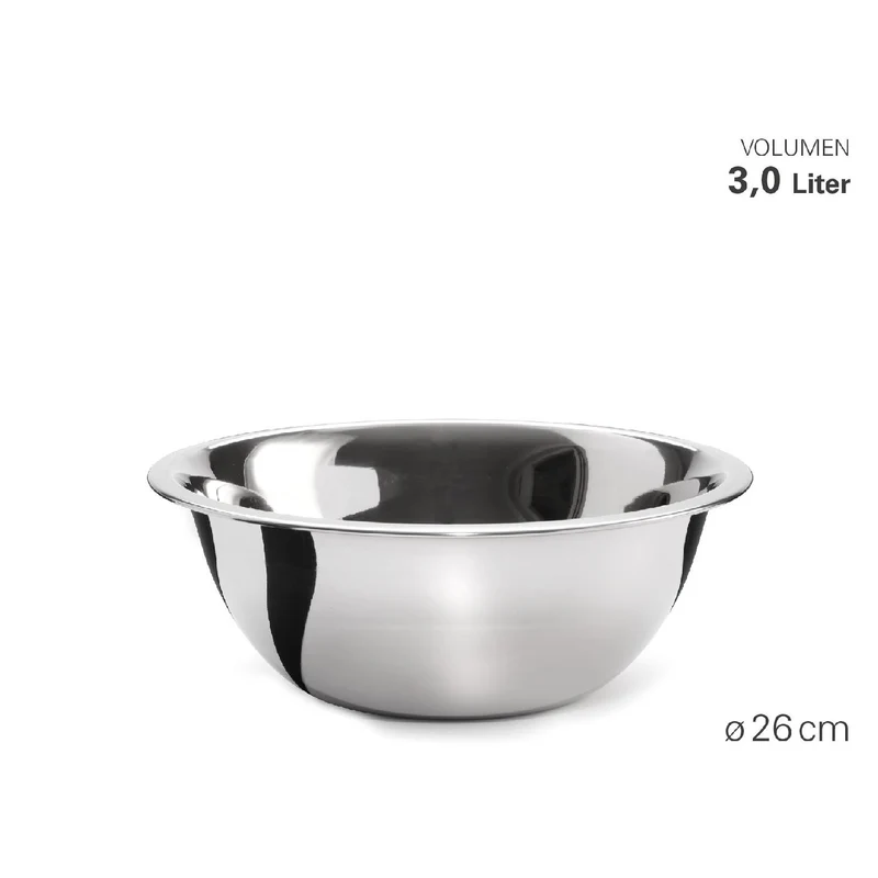 Weis Schüssel "Gastro" aus Edelstahl Ø 26 cm