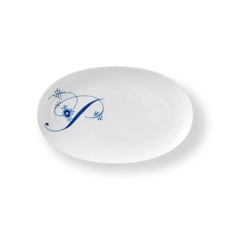 Royal Copenhagen Alphabet Oval Asiette, P, 23,5 cm