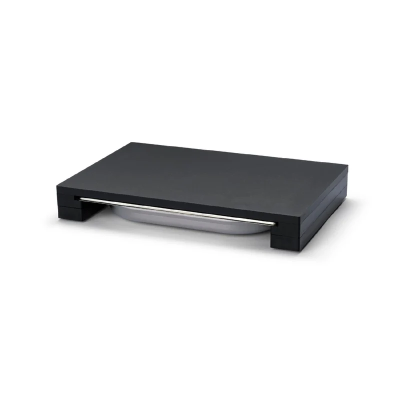 Continenta Schneidebrett mit Schublade, Duracore schwarz 39x27x5 cm