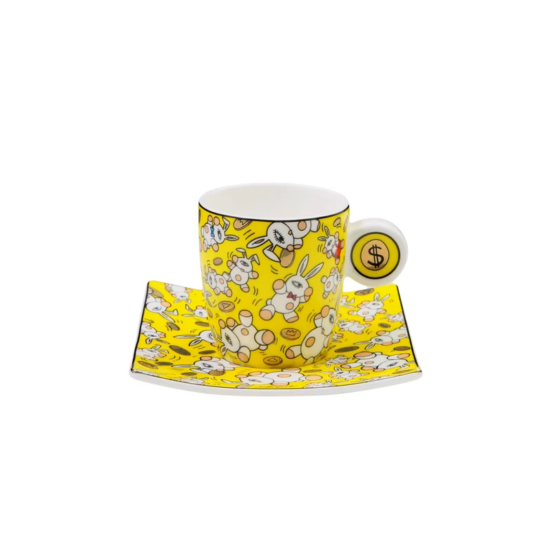 Goebel Mauro Bergonzoli Magic Bunny Gold Espressotasse