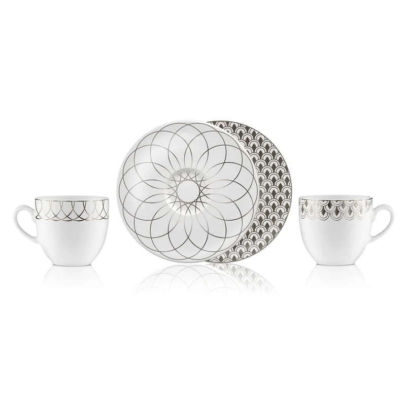 Goebel First.Platin Kaffeetassen Set
