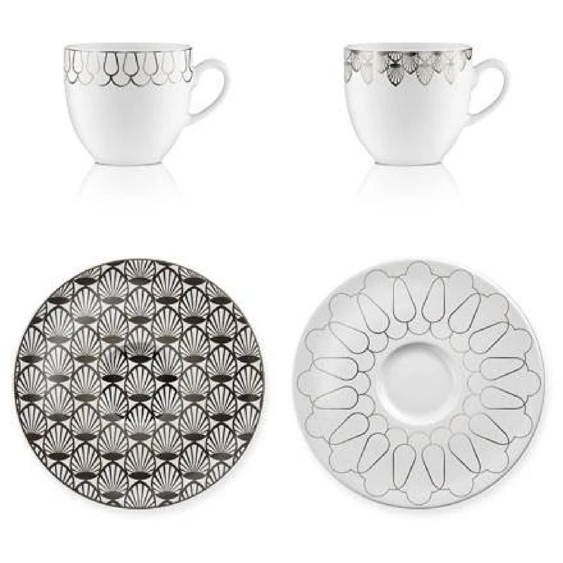 Goebel First.Platin Kaffeetassen Set